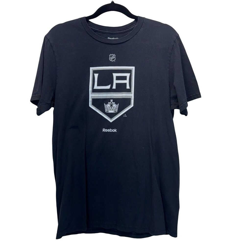 Reebok LA Kings NHL T-Shirt Men’s Size Medium Black Logo Tee